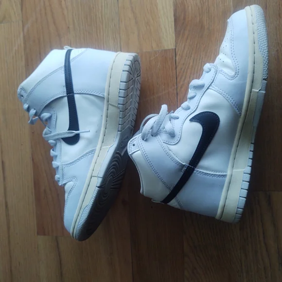 Nike Dunk High Football Grey Black Size 6.5y - Picture 10 of 12